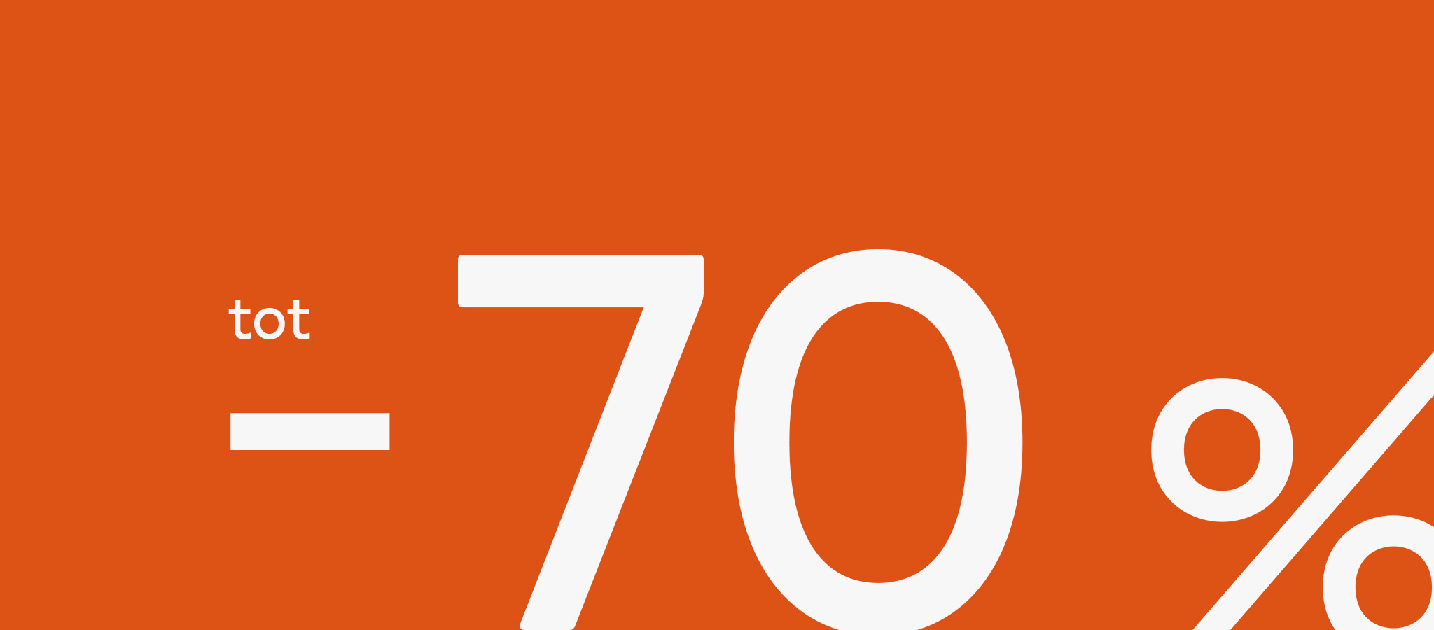 Solden, korting tot -70%