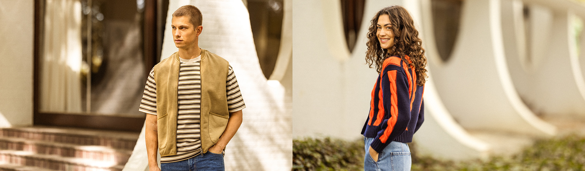 Lui et elle dans la nouvelle collection