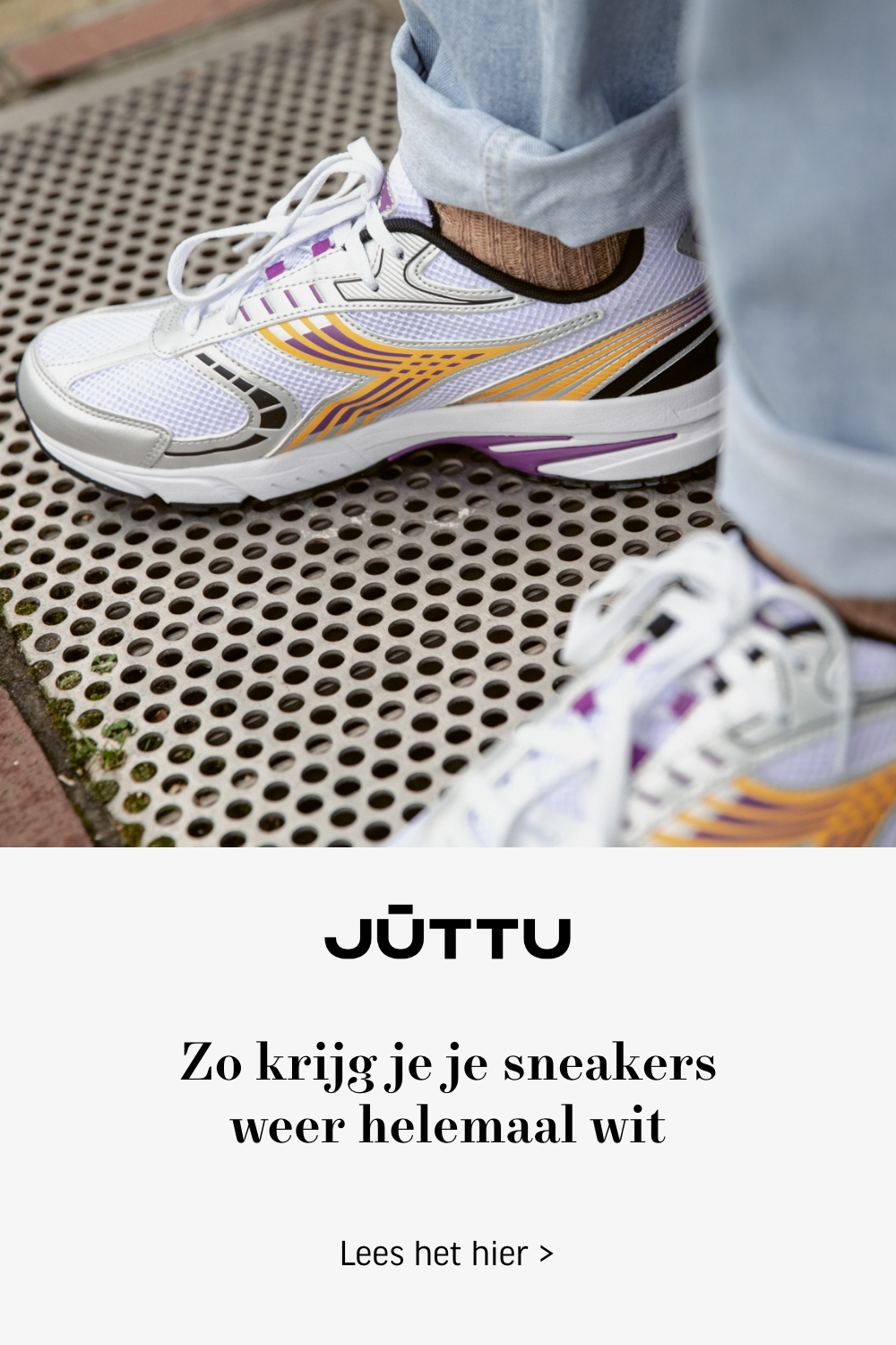 Zo krijg je je sneakers weer helemaal wit Juttu